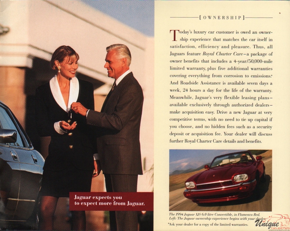 1994 Jaguar Model Lineup Brochure Page 6